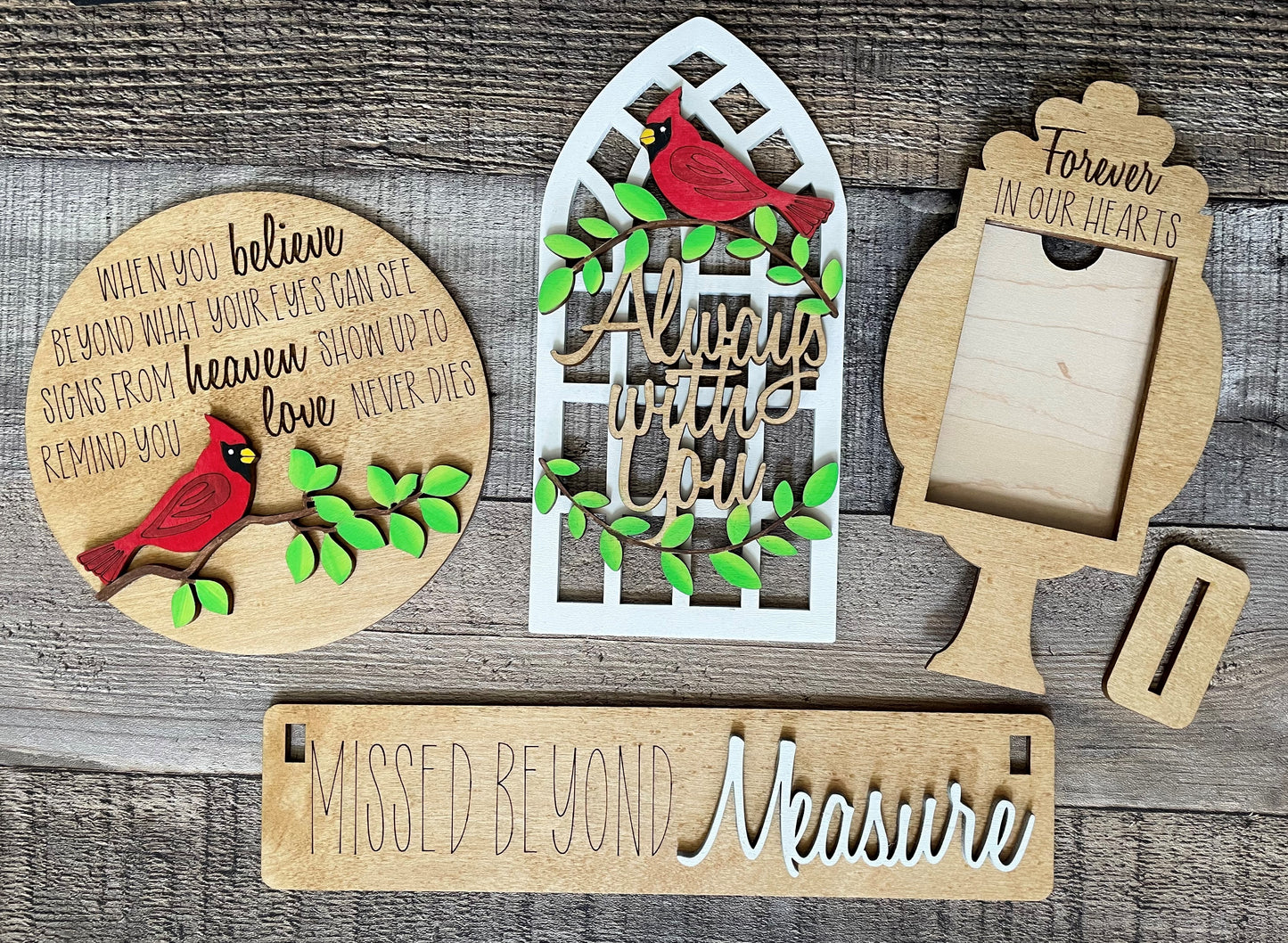 Forever in Our Hearts Memorial Insert Set