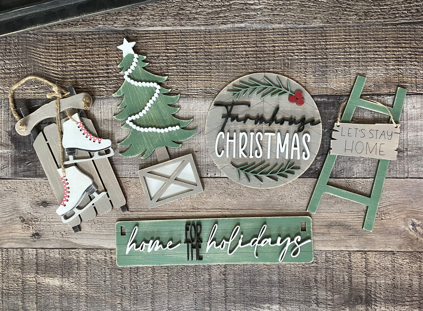 Christmas Farmhouse Insert Set