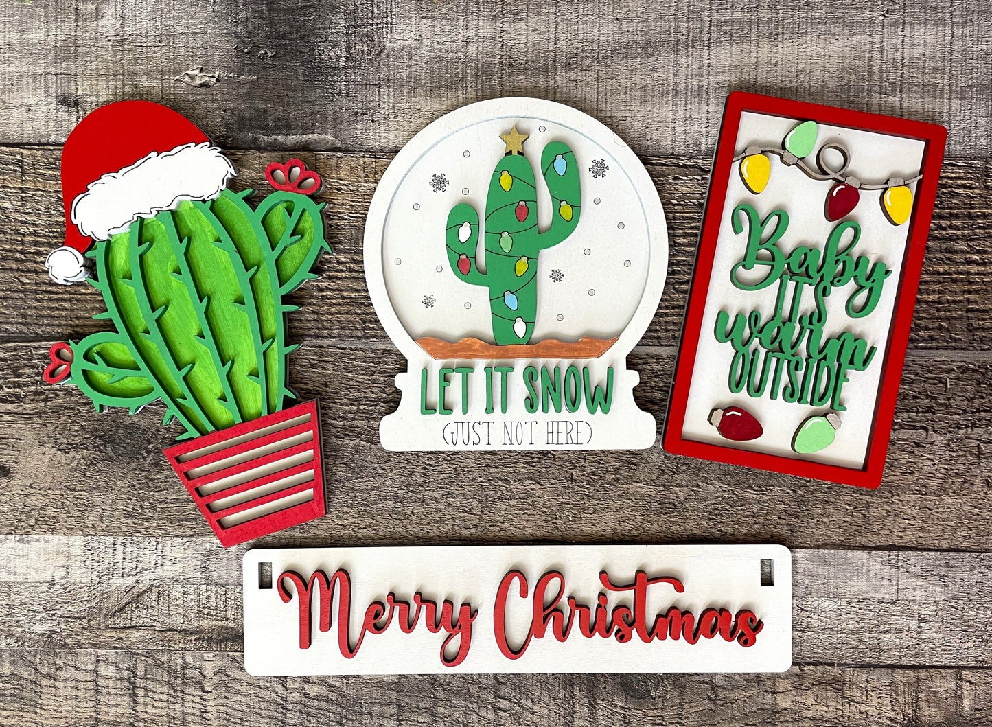 Christmas Cactus Insert Set