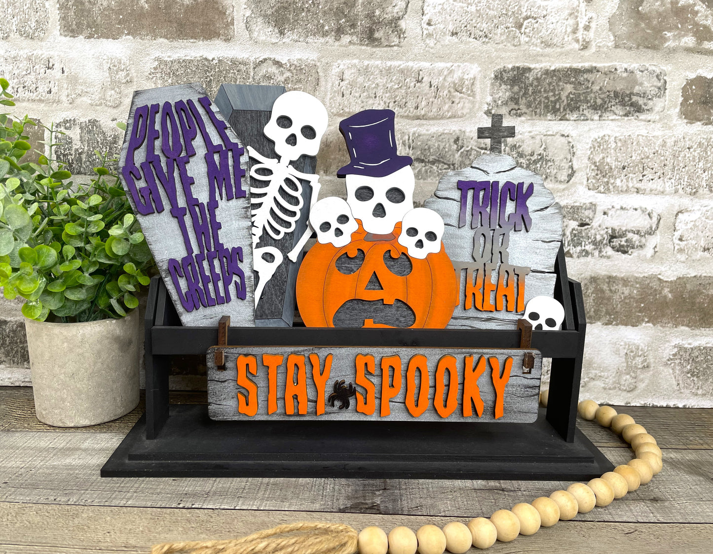 Skeleton Halloween Insert Set