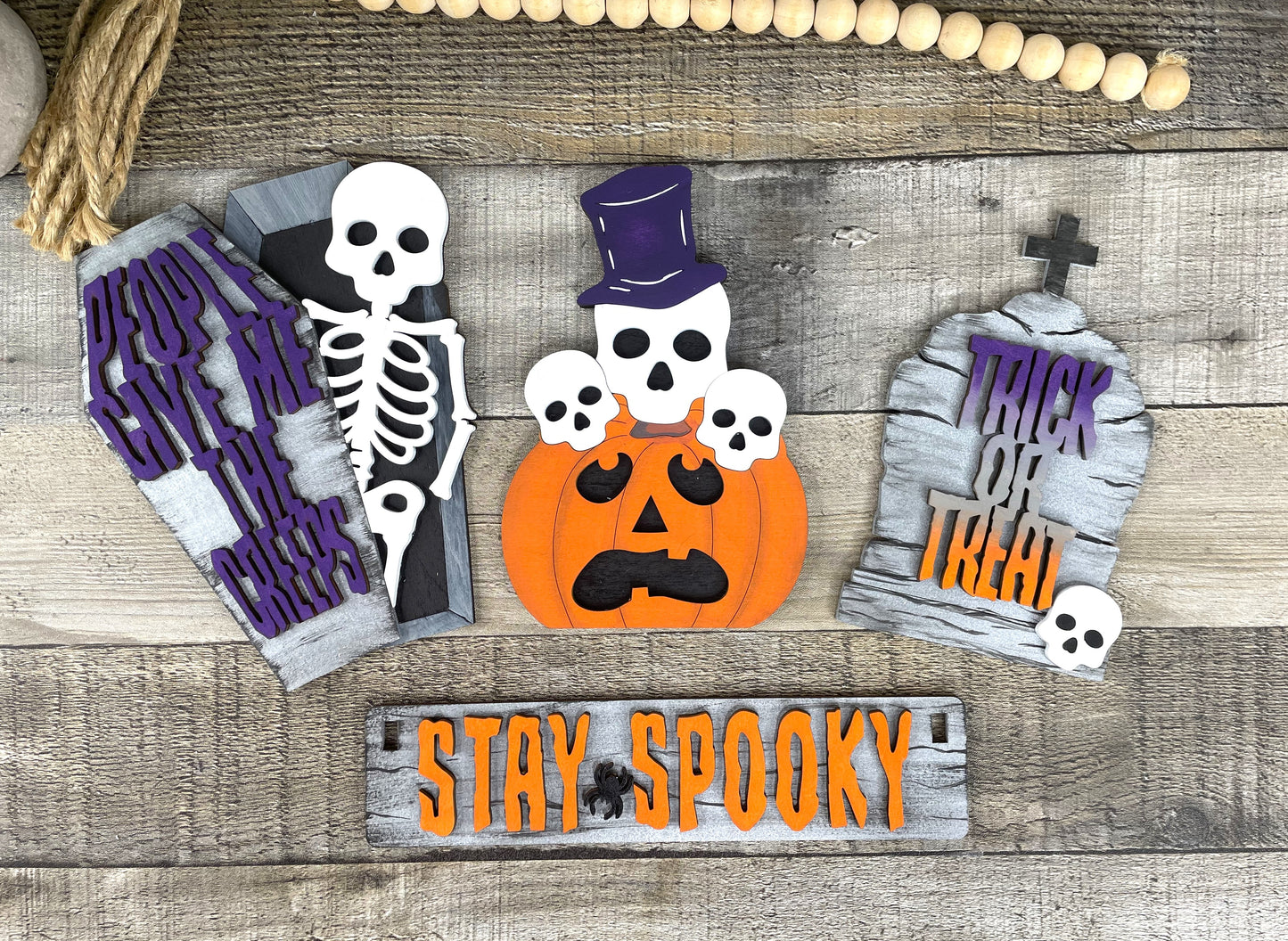 Skeleton Halloween Insert Set