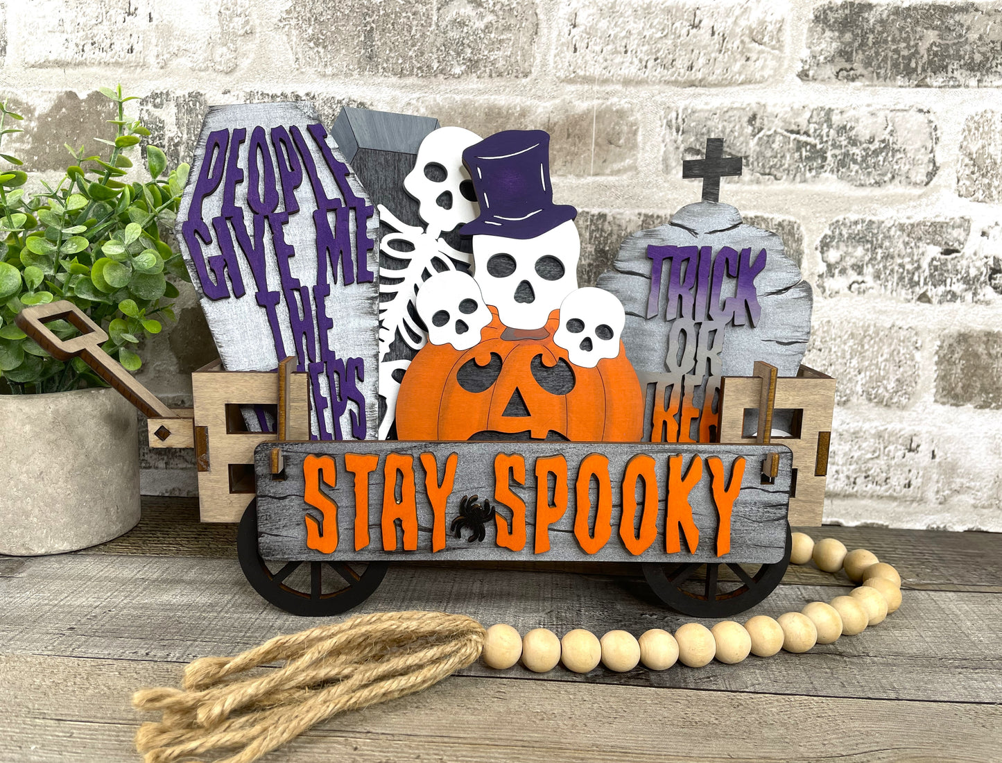 Skeleton Halloween Insert Set