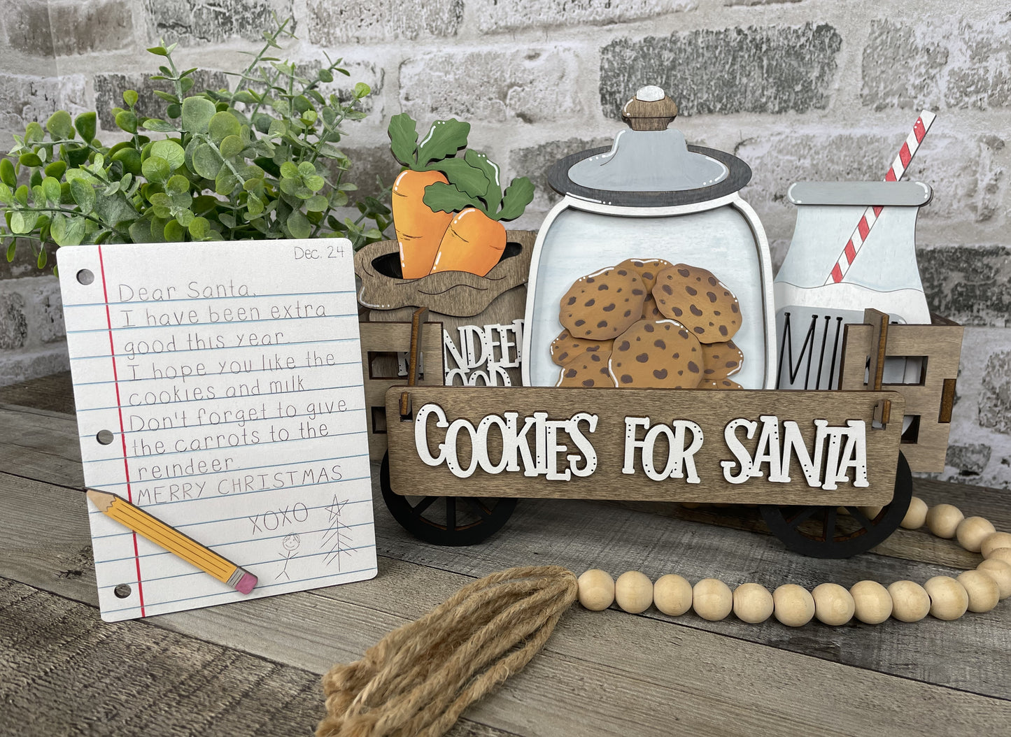 Christmas Cookies For Santa Insert Set