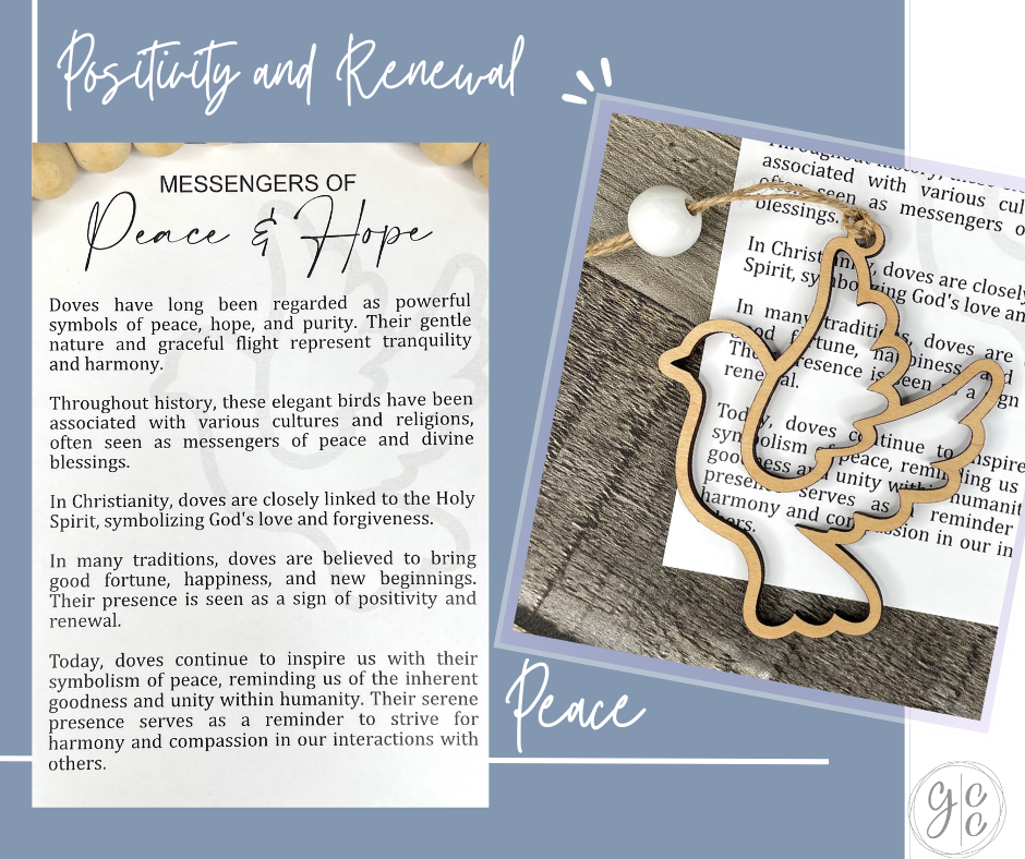 Dove's Peace Story Charm