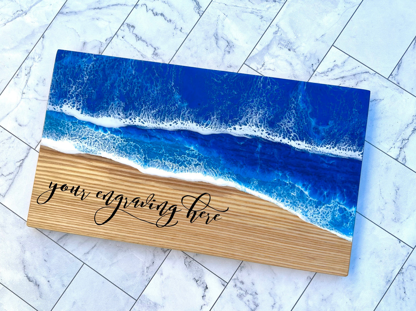 Ocean Resin Board Decor Gift Set