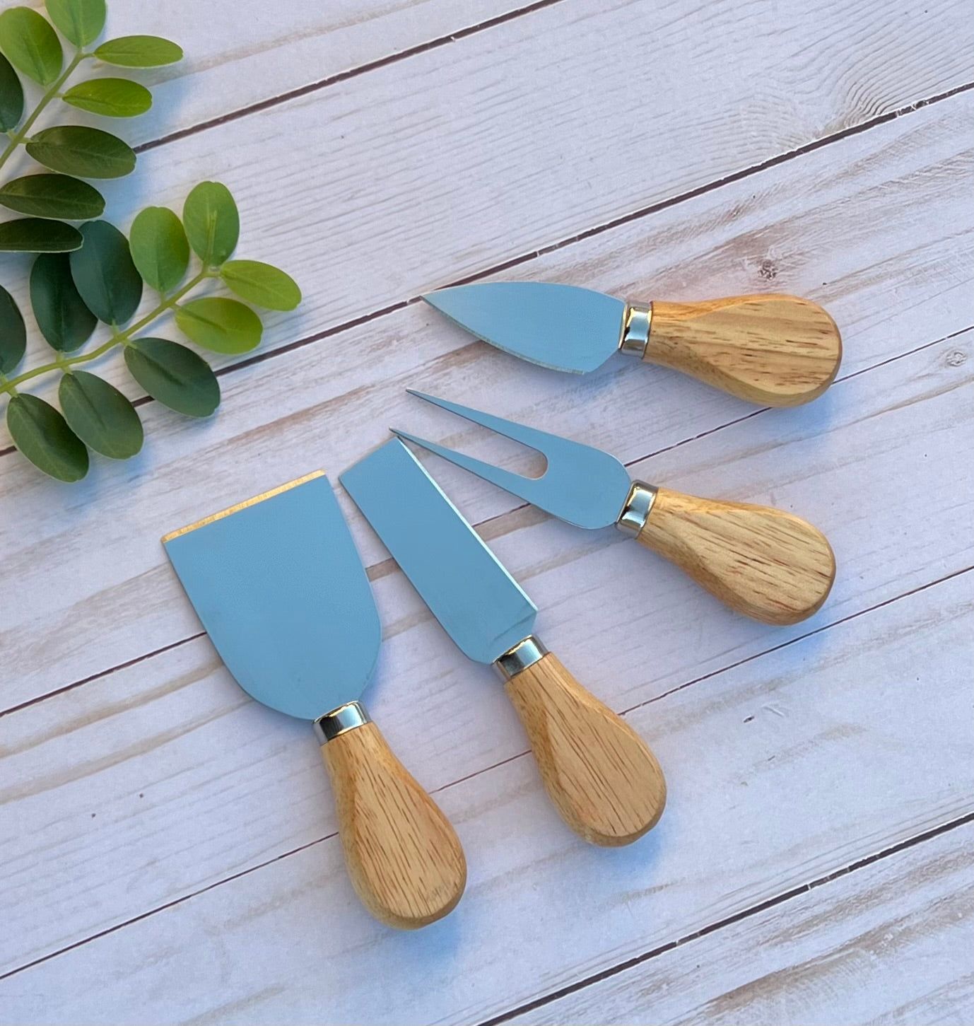 Beechwood Charcuterie Knives Set of 4