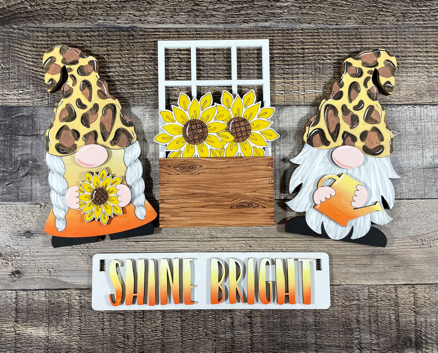 Sunflower Gnome Interchangeable Set