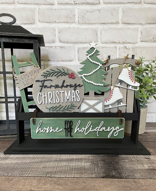 Christmas Farmhouse Insert Set