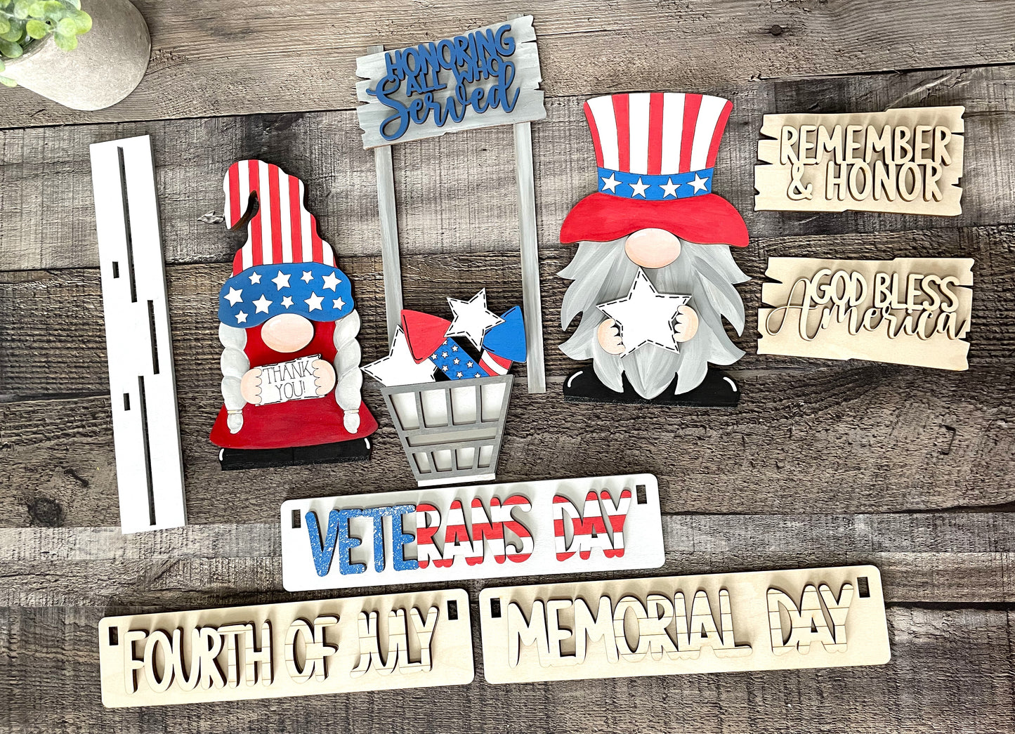 Patriotic Gnomes Interchangeable Set