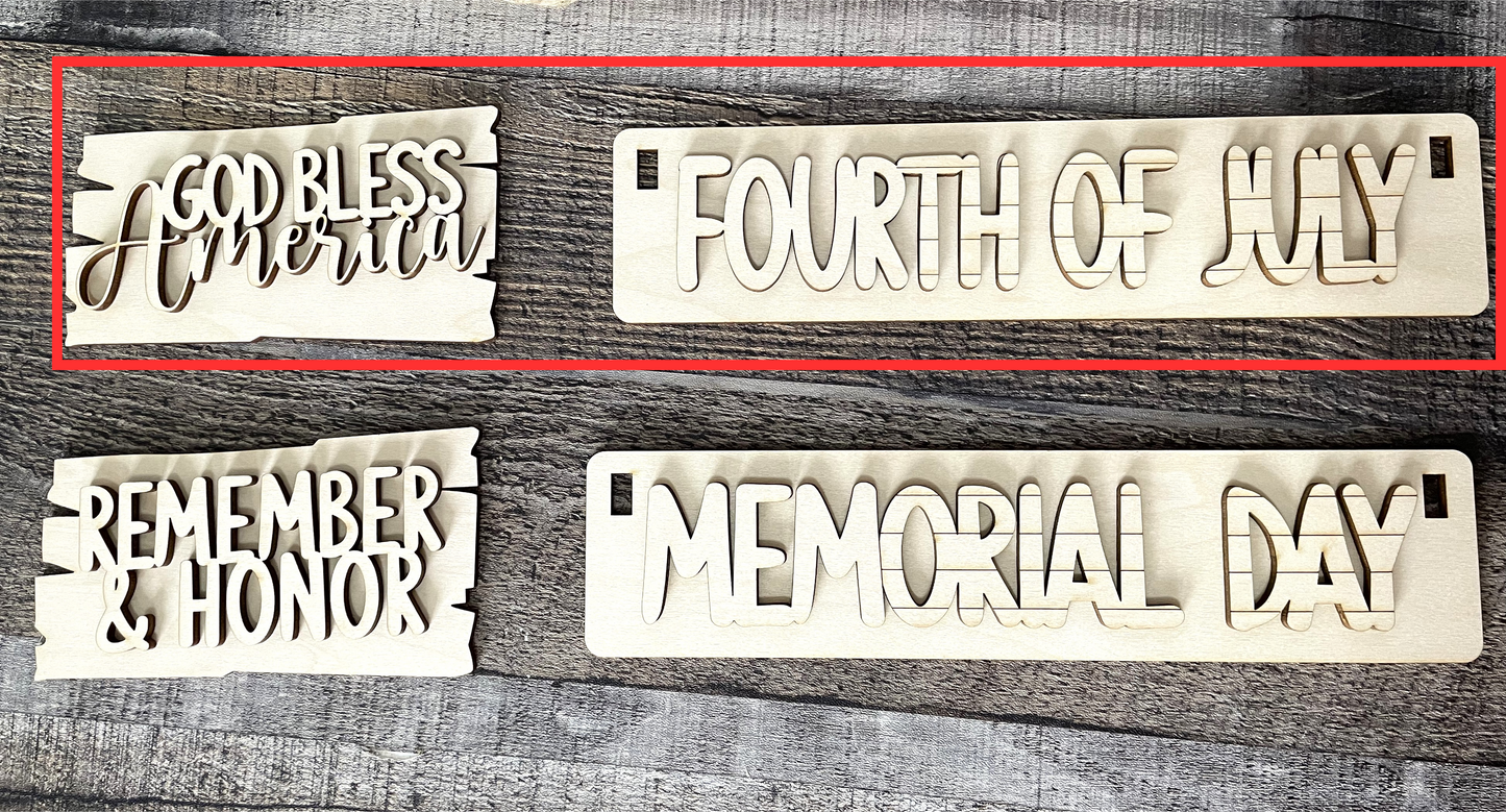 Patriotic Gnomes Interchangeable Set