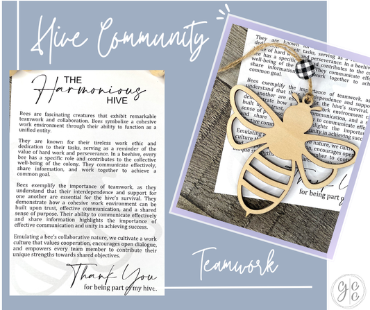 Beehive Teamwork Story Charm