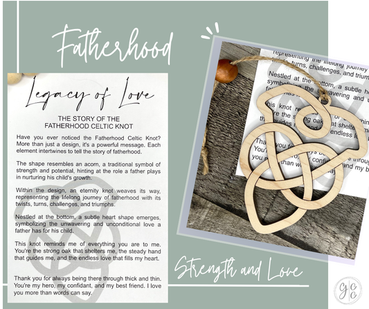 Fatherhood Story Charm