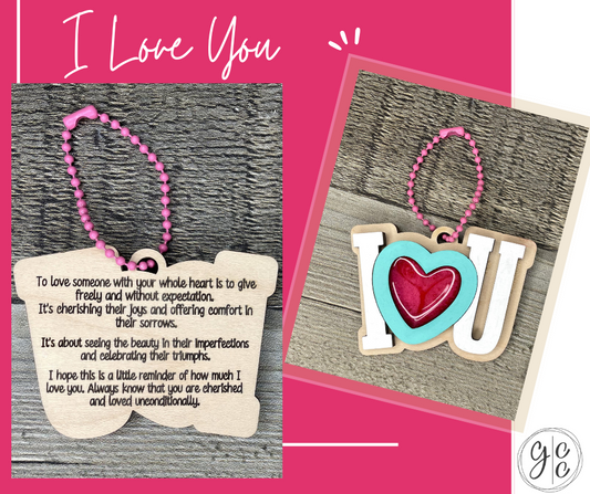 Love Keychain Story Charms