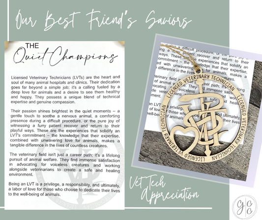 Veterinary Technician Story Charm