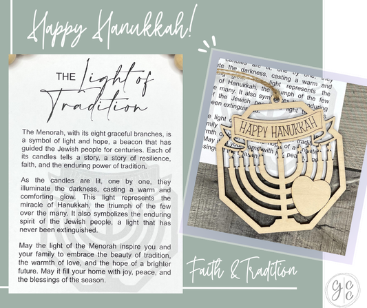 Menorah Story Charm