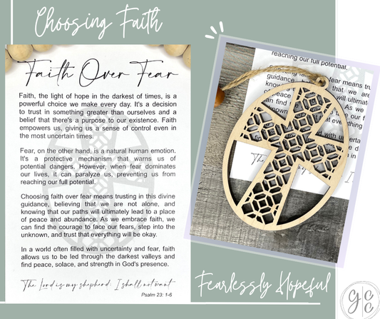 Faith Cross Story Charm