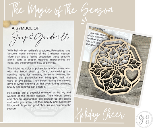 Holiday Cheer - Poinsettia Story Charm