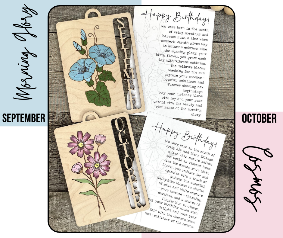 Birth Month Flower Charms