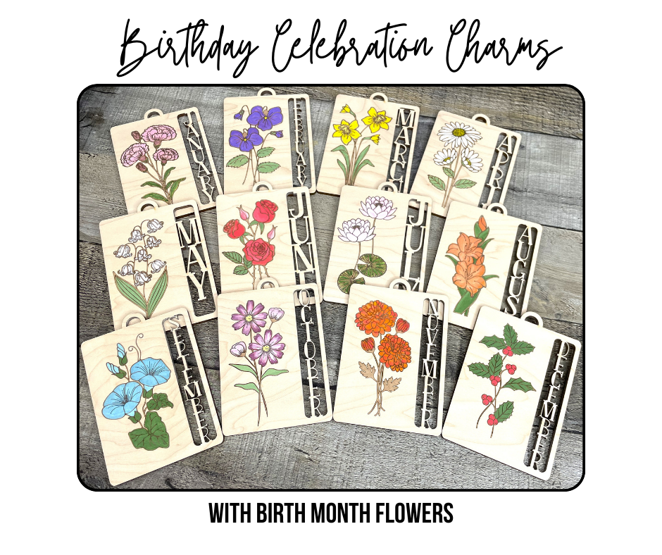 Birth Month Flower Story Charm
