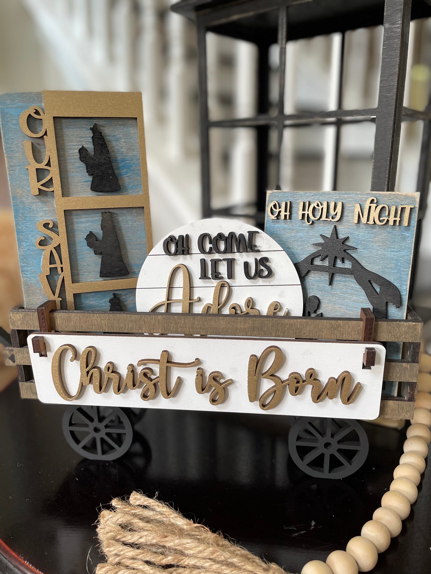 Christmas "Christ is Born" Nativity Interchangeable Set