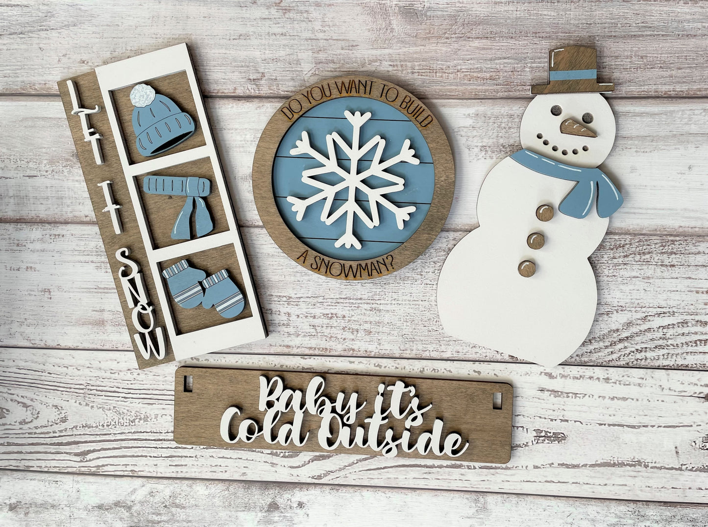 Winter Snowman Interchangeable Set