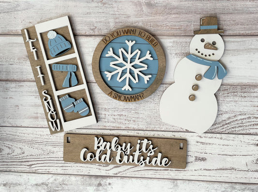 Winter Snowman Interchangeable Set